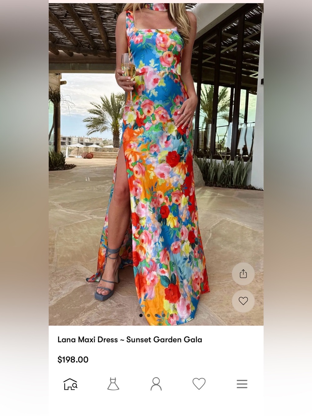Show Me Your MuMu Lana Maxi Dress in Blue, Orange, Red, Pink, Yellow, Green